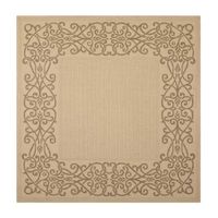 Safavieh Courtyard Collection Dara Oriental Indoor/Outdoor Square Area Rug