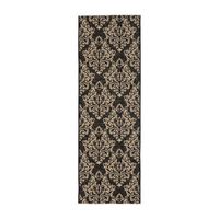 Safavieh Courtyard Collection Domhnall Floral Indoor/Outdoor Runner Rug