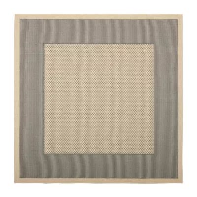 Safavieh Courtyard Collection Trina Bordered Indoor/Outdoor Square Area Rug
