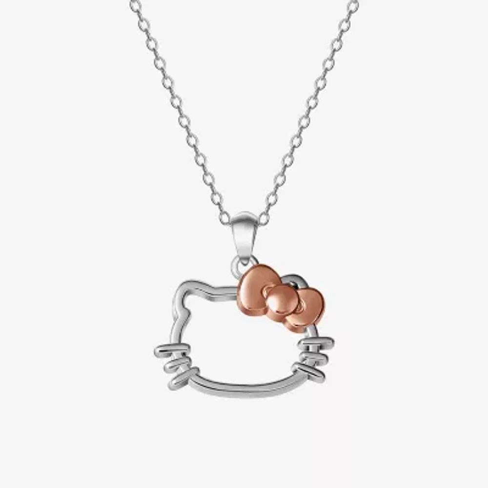 Girls Sterling Silver 18 Inch Pendant Necklace