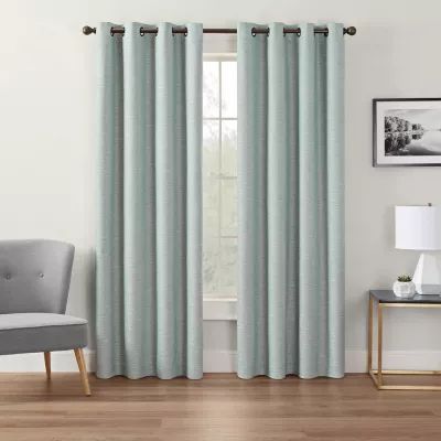 Eclipse Andes Grommet Top Energy Saving 100% Blackout Single Curtain Panel
