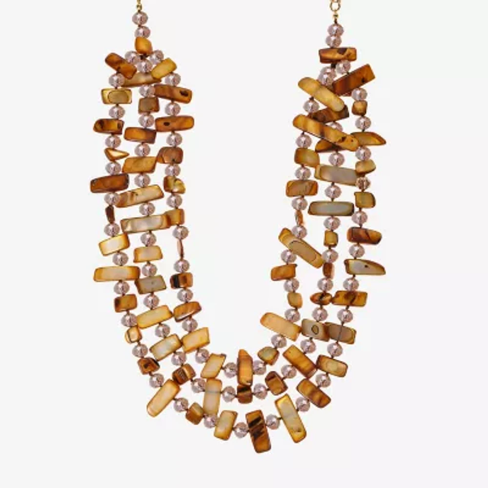 Mixit Gold Tone Womens 18 Inch Collar Necklace