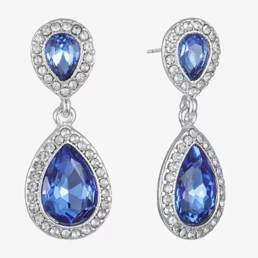 Monet Jewelry Silver Tone Womens Hypoallergenic Drop Earrings
