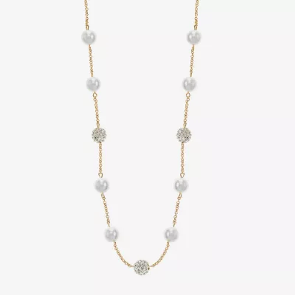 Monet Jewelry Simulated Pearl Collar Necklace