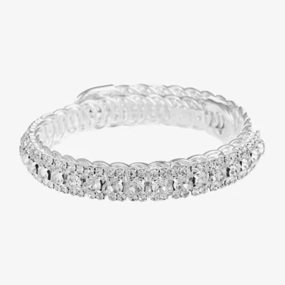 Monet Jewelry Timeless Silver Tone Coil Womens Bangle Bracelet