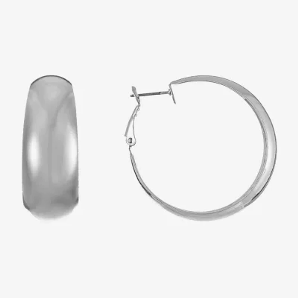 Liz Claiborne Womens 39.1mm Hypoallergenic Hoop Earrings