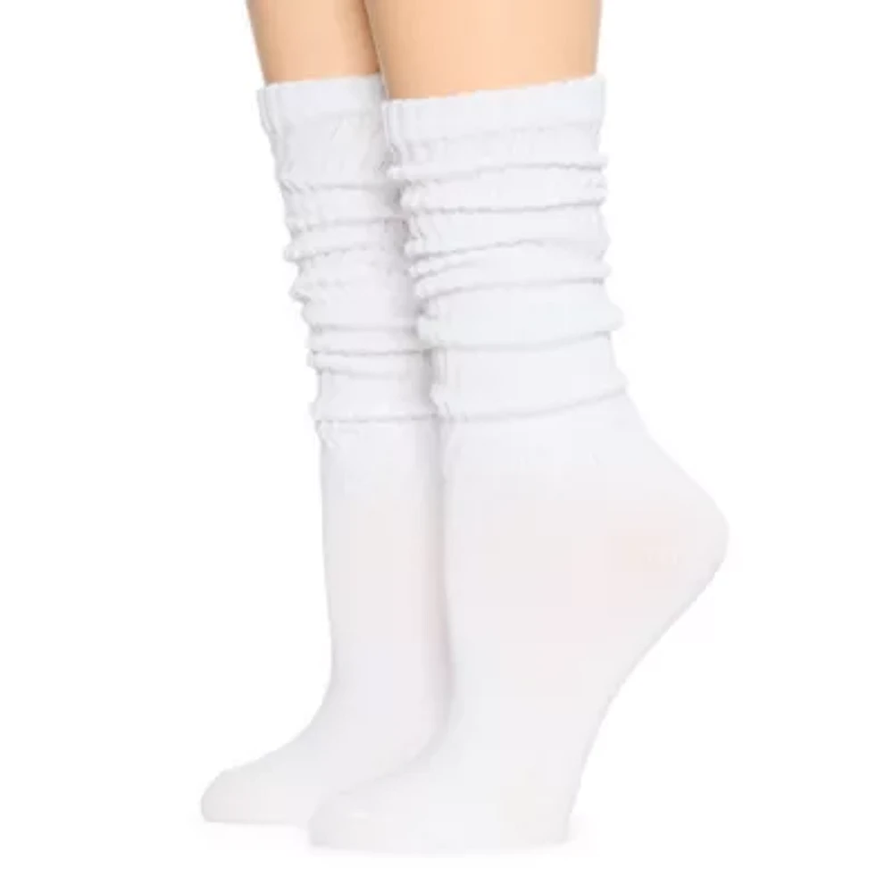 Mixit Slouch Womens 2 Pair Crew Socks
