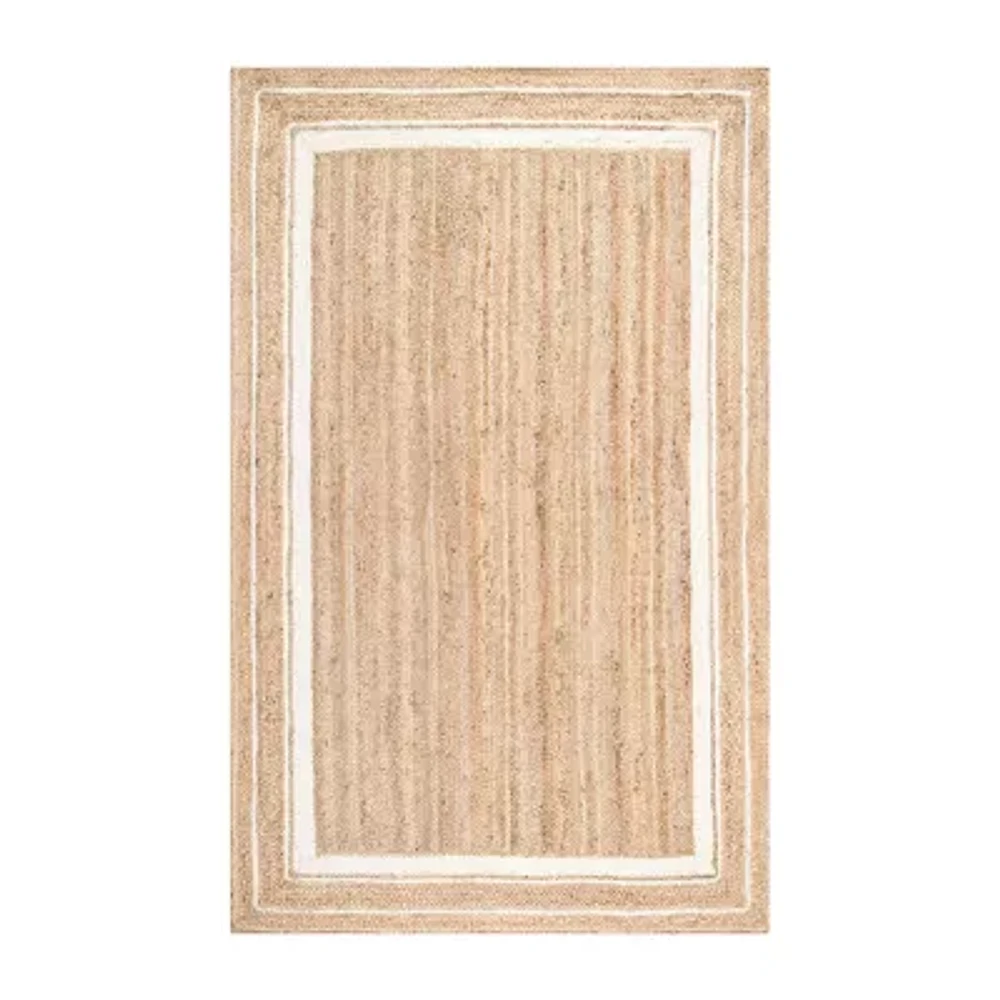 nuLoom Braided Rikki Border Jute Rug