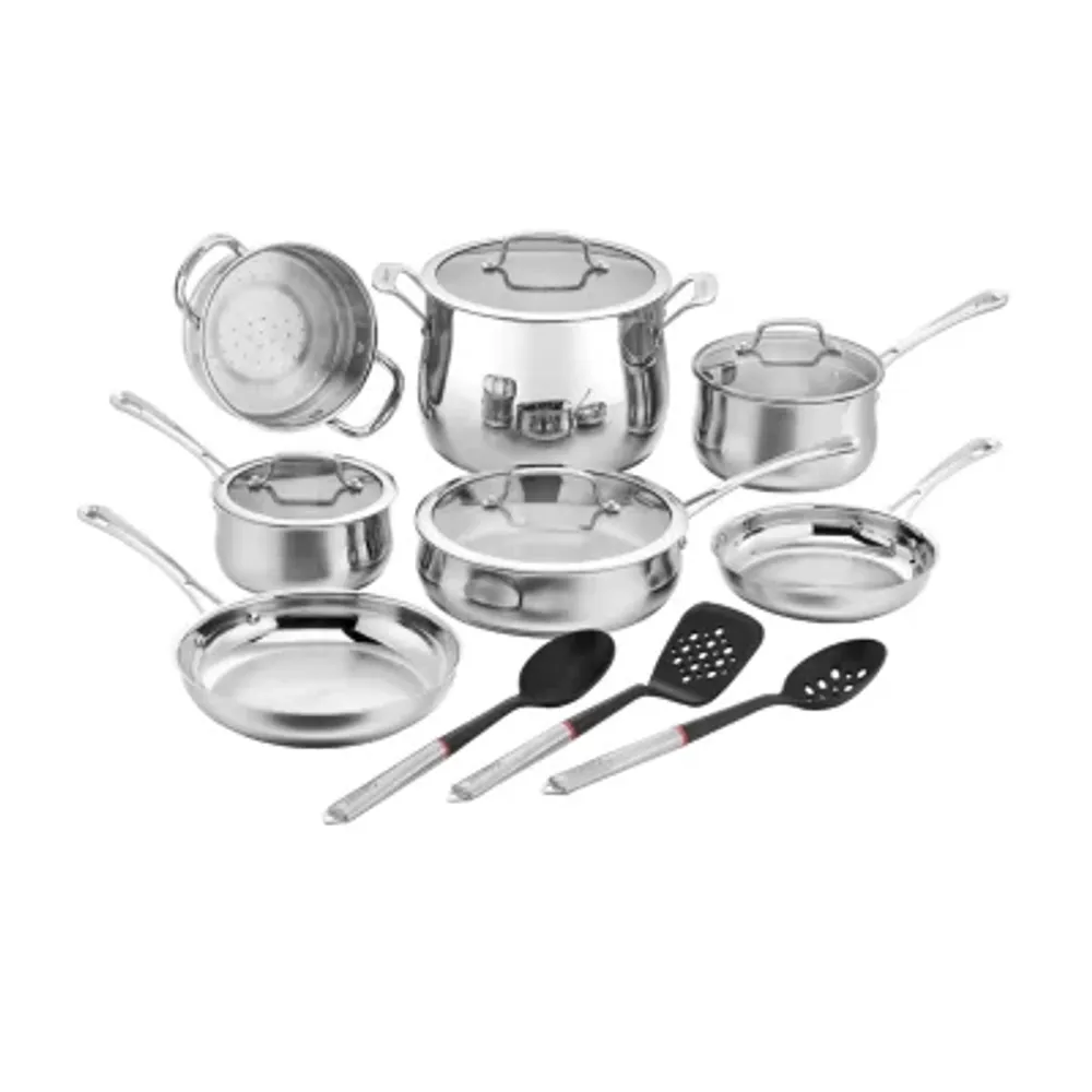 Cuisinart Contour Stainless Steel 14-pc. Cookware Set With Tools