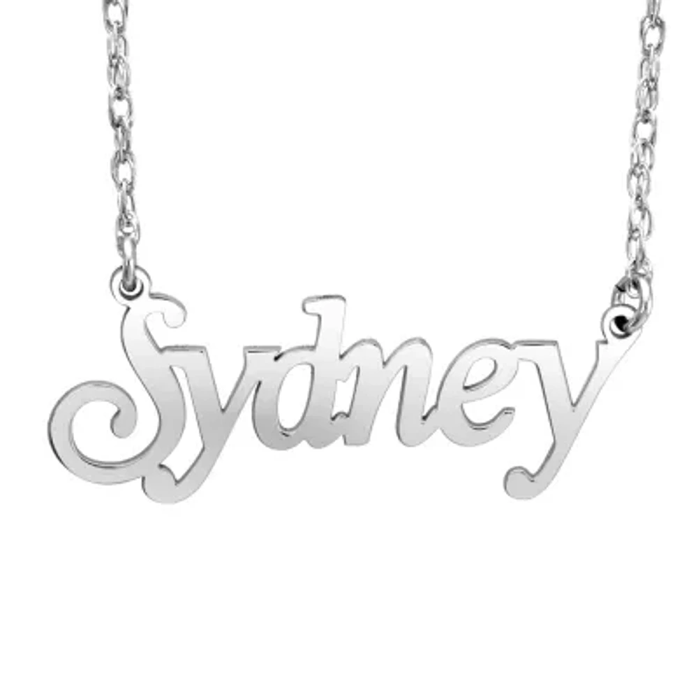 Personalized Womens 10K Gold 18 Inch Pendant Necklace