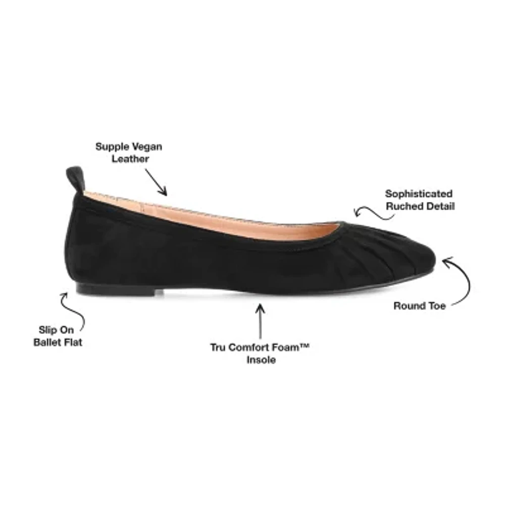 Journee Collection Tannya Womens Round Ballet Flats