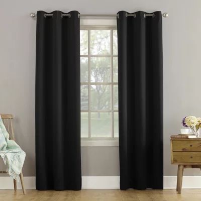 Sun Zero Talon Grommet Top Energy Saving Light-Filtering Single Curtain Panel