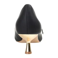 Journee Collection Manza Womens Pointed Closed Toe Spool Heel Pumps