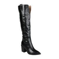 Journee Collection Womens Therese Stacked Heel Cowboy Boots