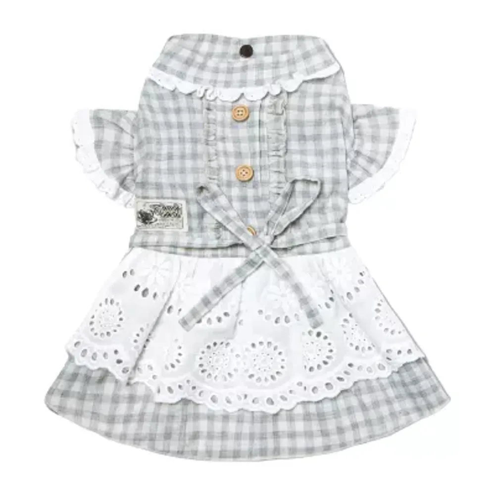 Touchdog I Love Poochi' Classical Fashion Plaid Dog Dress