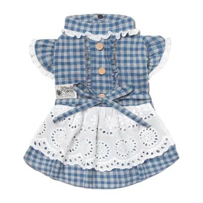 Touchdog I Love Poochi' Classical Fashion Plaid Dog Dress