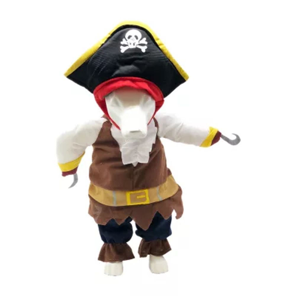 Pet Life Captain Snuggles' Pirate Uniform Dog Costume
