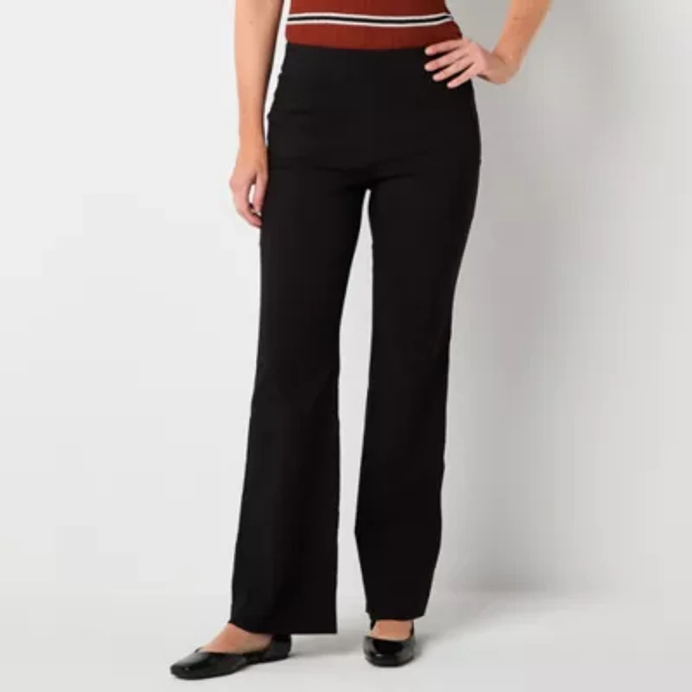 Liz Claiborne Lisa Womens Flare Mid Rise Tall Pull-On Pant
