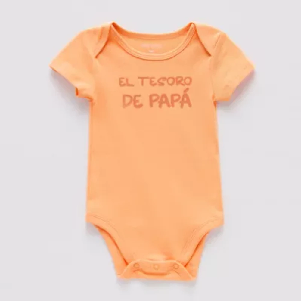 Okie Dokie Baby Unisex Round Neck Short Sleeve Rib Bodysuit