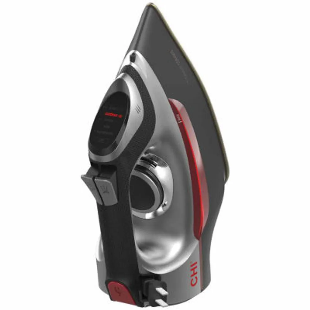 CHI Electronic Full Size Iron with Retractable Cord and Titanium Infused Ceramic Soleplate