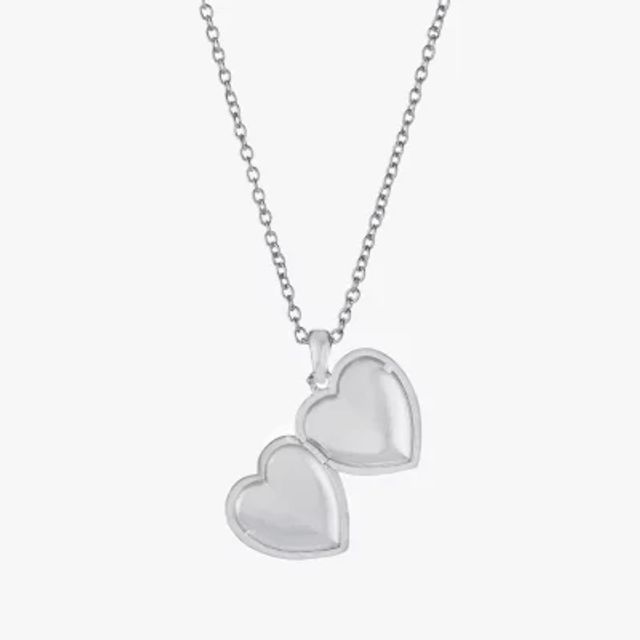 Silver Reflections Mama Womens Pure Silver Over Brass 18 Inch Locket Necklace