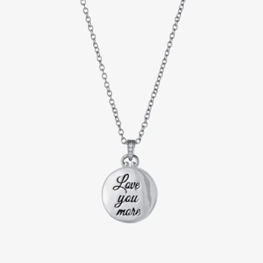 Silver Reflections Womens Pure Silver Over Brass 18 Inch Locket Necklace