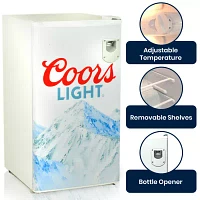 Coors Light Compact Fridge with Bottle Opener- 90 L/ 95 Qt 3.2 Cu Ft