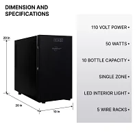 Koolatron Urban Series 10 Bottle Wine Cooler Freestanding Wine Fridge