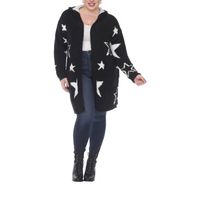 White Mark Womens Hooded Midweight Plus Coat