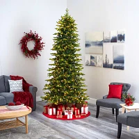 Nearly Natural Belgium Look Faux Foot Pre-Lit Fir Christmas Tree