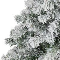 Nearly Natural Flocked 5 Foot Spruce Christmas Tree