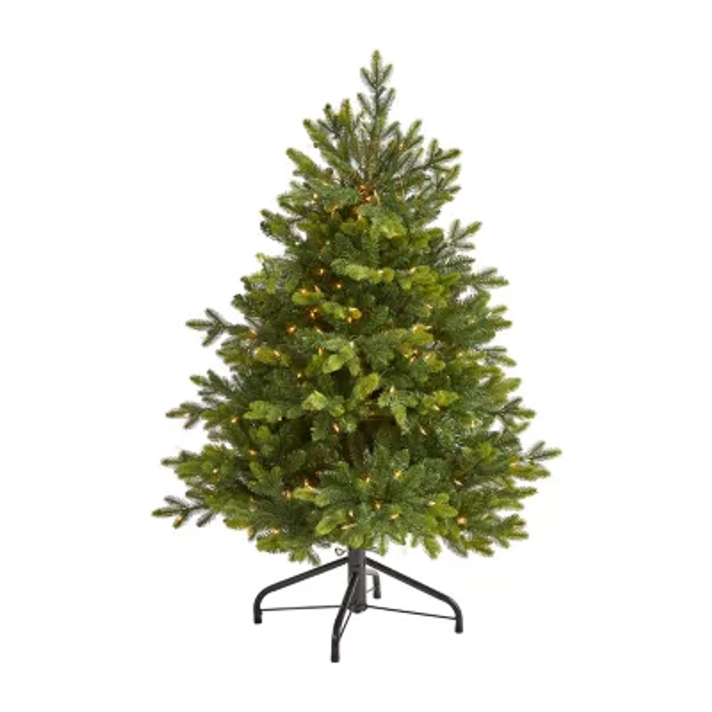 Nearly Natural Foot Pre-Lit Fir Christmas Tree