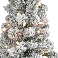 Nearly Natural Faux 3 Foot Pre-Lit Christmas Tree