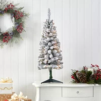 Nearly Natural Faux 3 Foot Pre-Lit Christmas Tree
