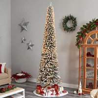 Nearly Natural Faux 10 Foot Pre-Lit Christmas Tree