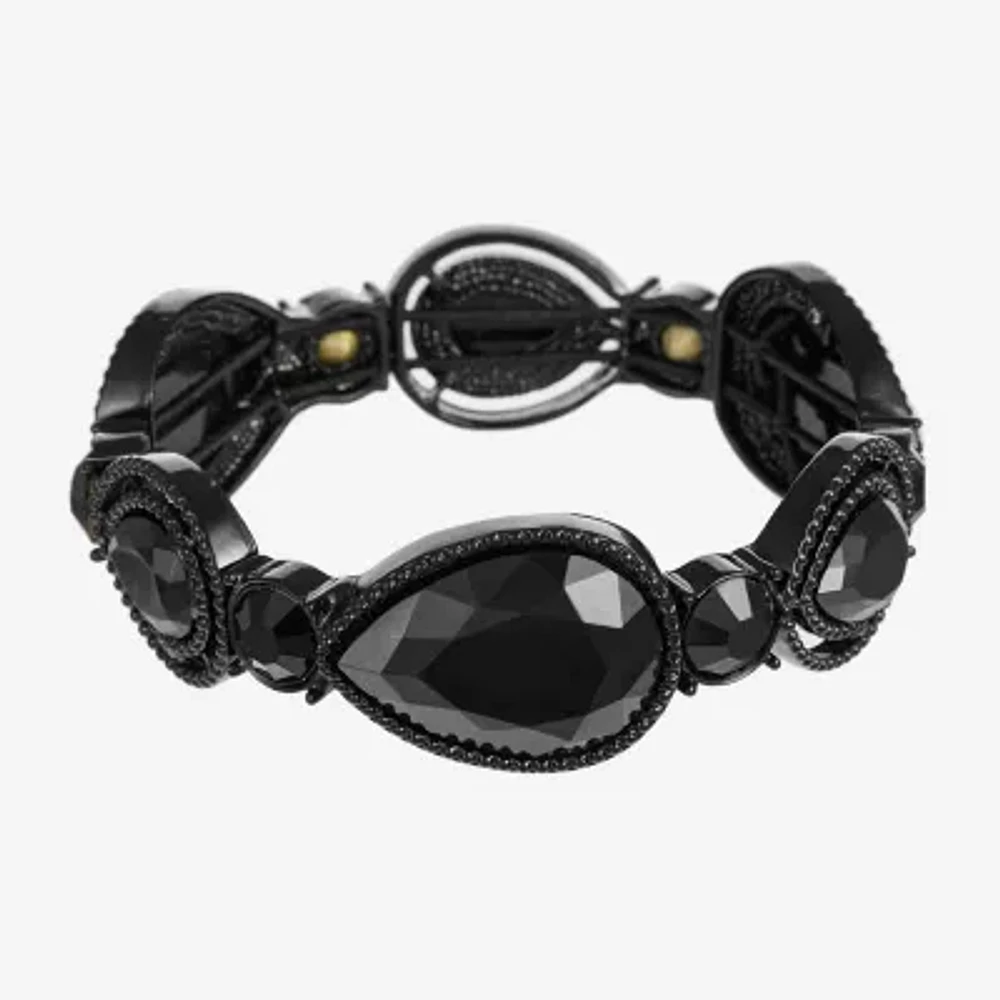 Mixit Black Womens Black Stretch Bracelet