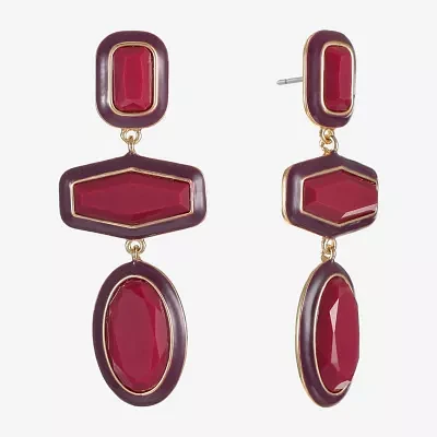 Liz Claiborne Statement Womens Hypoallergenic Drop Earrings