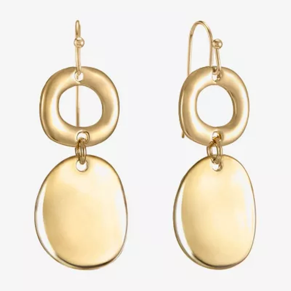 Liz Claiborne Double Womens Round Drop Earrings