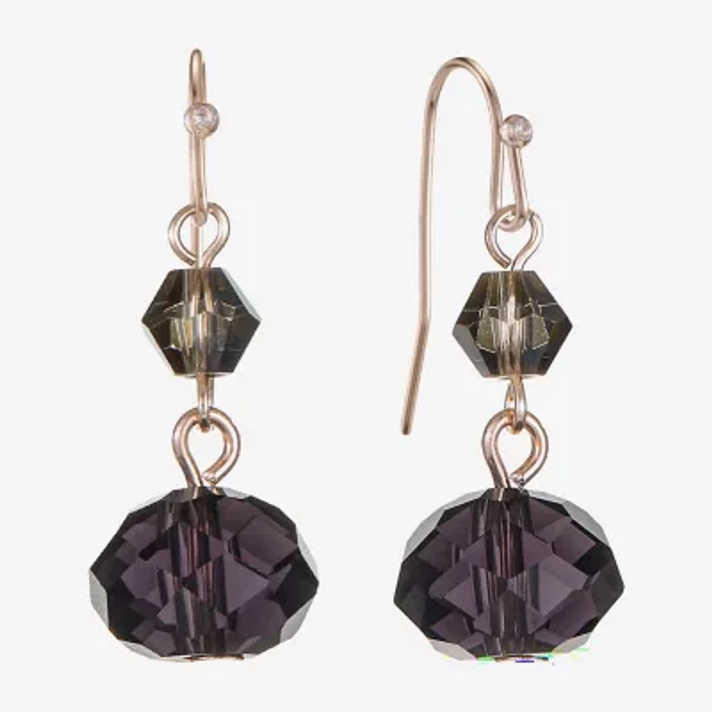 Liz Claiborne Beaded Womens Drop Earrings
