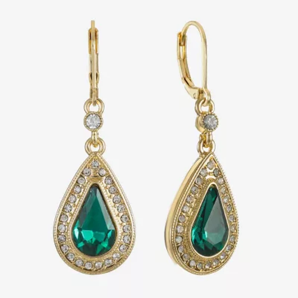 Monet Jewelry Womens Glass Drop Earrings