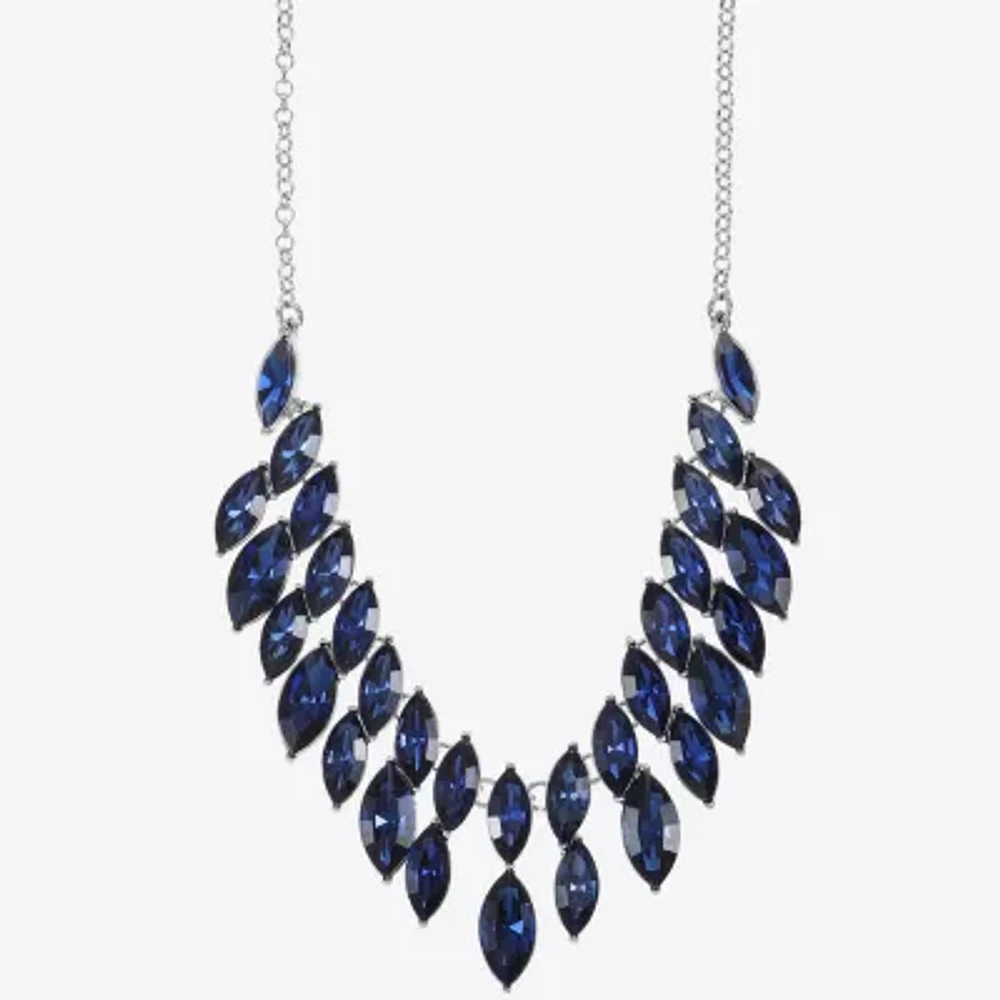 Monet Jewelry Womens Red 18 Inch Statement Necklace