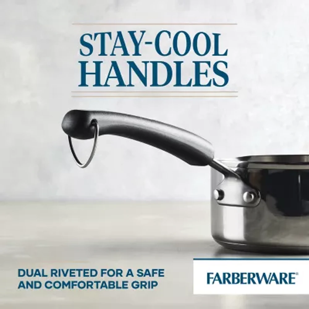 Farberware Brilliance Stainless Steel 1-qt. Sauce Pan