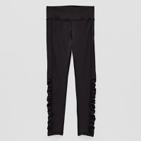 Xersion Little & Big Girls Mid Rise Knit Full Length Leggings