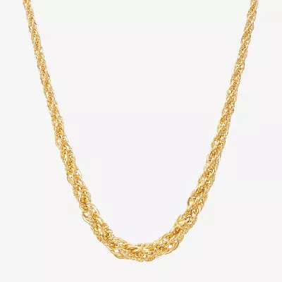Womens 14K Gold 18 Inch Pendant Necklace