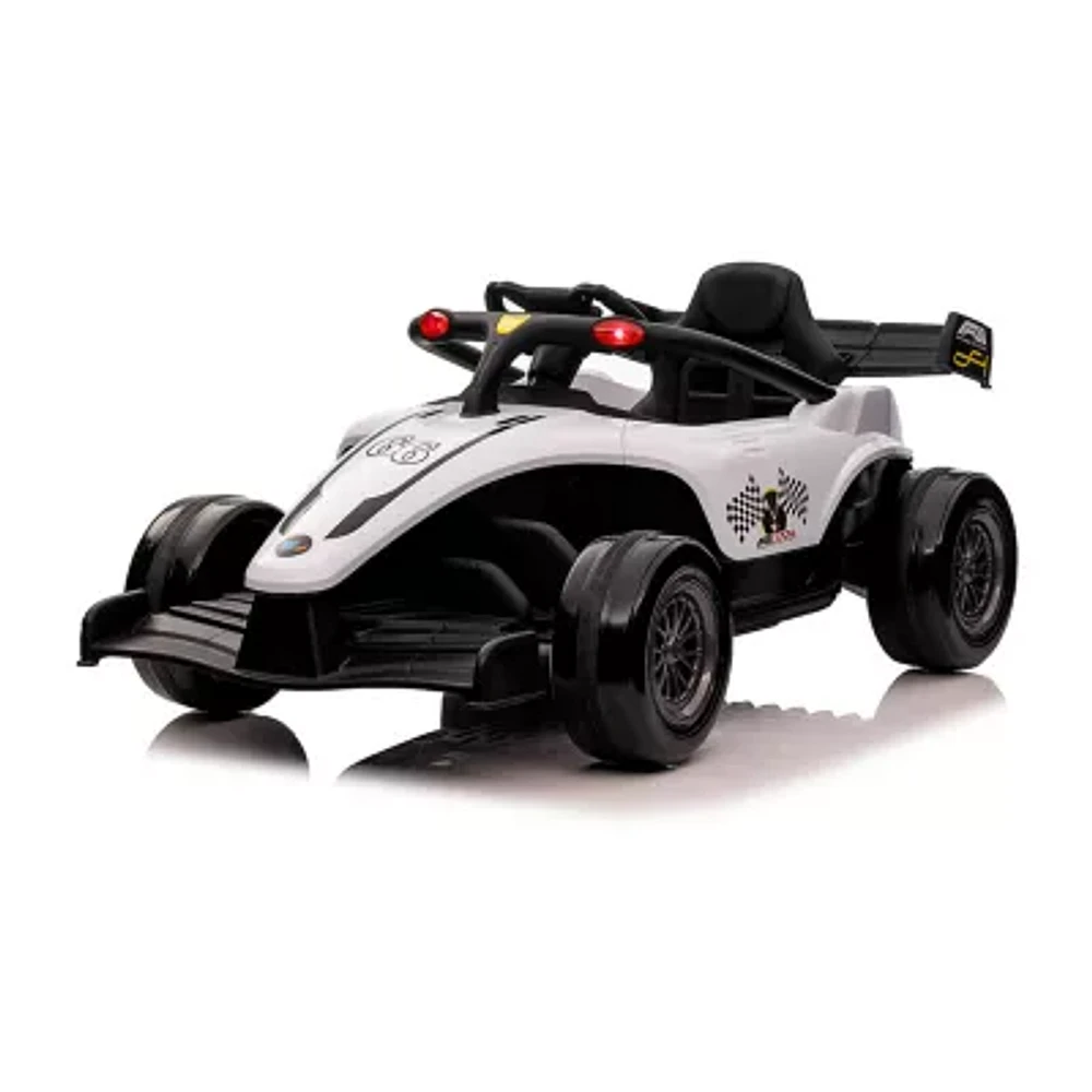 Blazin Wheels 12V White F1 Ride On with R/C