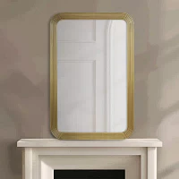 Madison Park 35 Aurelia Rect Fluted Wall Mount Square Wall Mirror