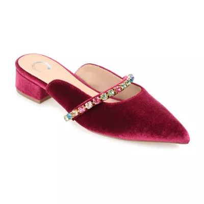 Journee Collection Jewel Womens Pointed Closed Toe Mules