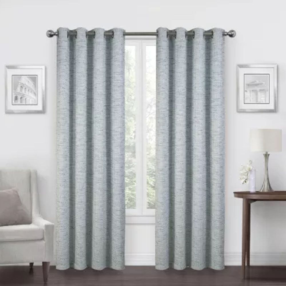 Max Blackout Alexandria Grommet Top Energy Saving 100% Single Curtain Panel