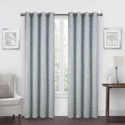 Max Blackout Alexandria Grommet Top Energy Saving 100% Single Curtain Panel