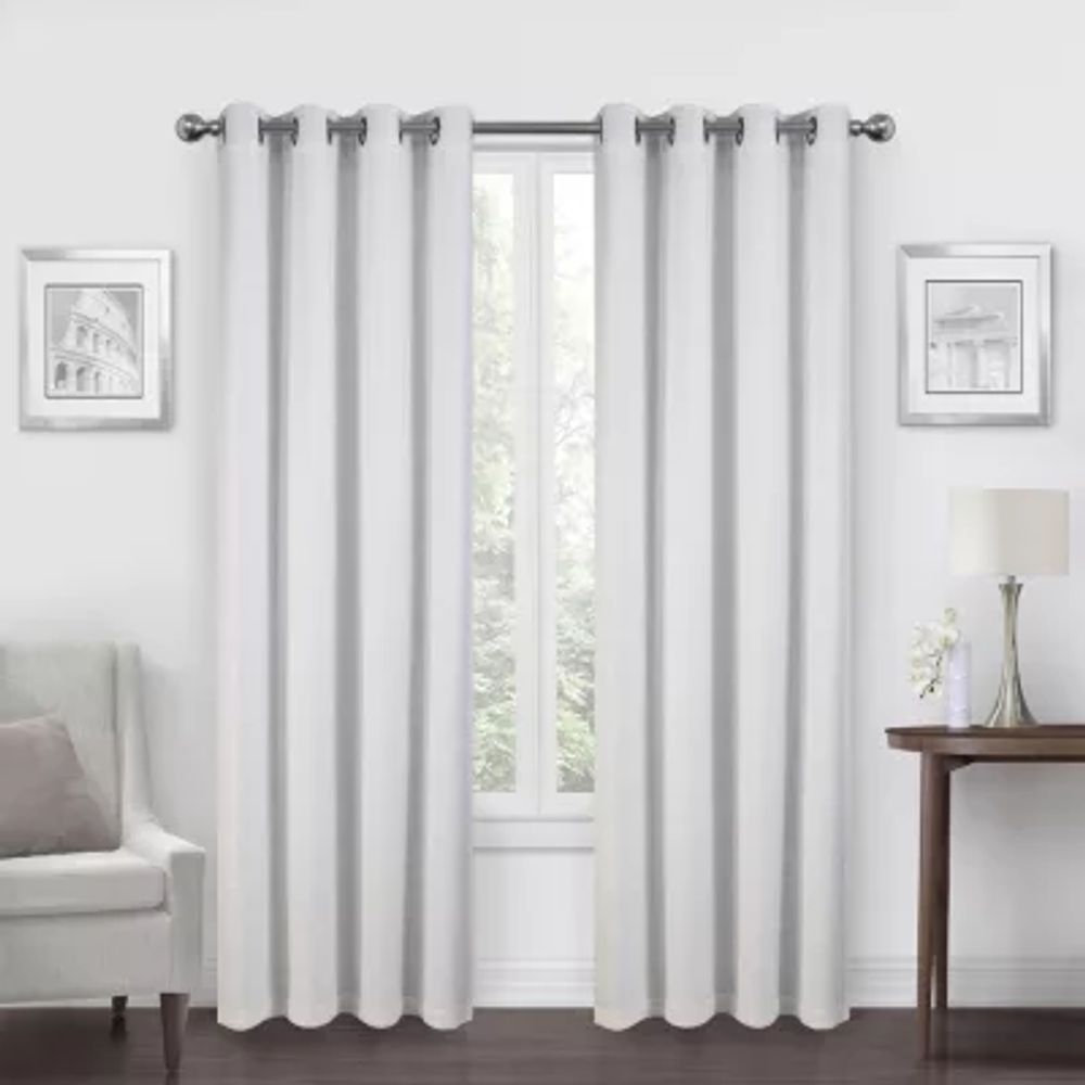 Max Blackout Alexandria Grommet Top Energy Saving 100% Single Curtain Panel